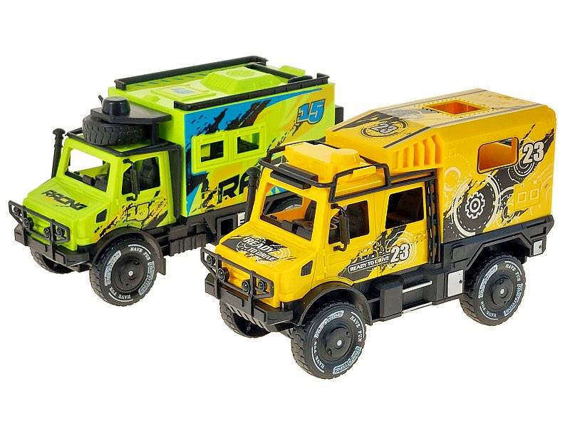 5846 Zestaw 2 Autek Terenowych Samochody Transportowe Zabawka dla Dzieci