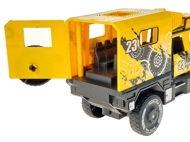 5846 Zestaw 2 Autek Terenowych Samochody Transportowe Zabawka dla Dzieci