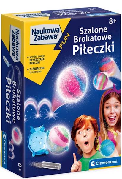 50702 Clementoni Szalone brokatowe piłeczki Naukowa zabawa 50702