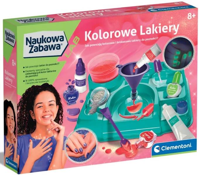 50890 Clementoni Kolorowe Lakiery Naukowa zabawa