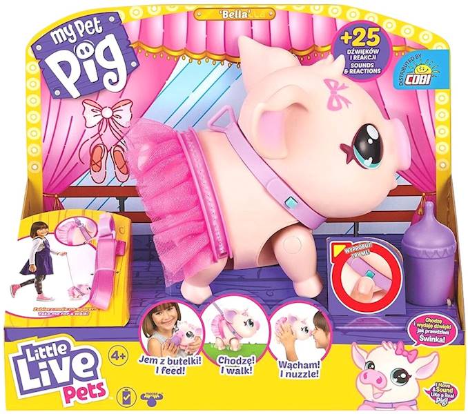 0009 Little Live Pets Interaktywna Moja Świnka Baletnica Bella My Pet Pig