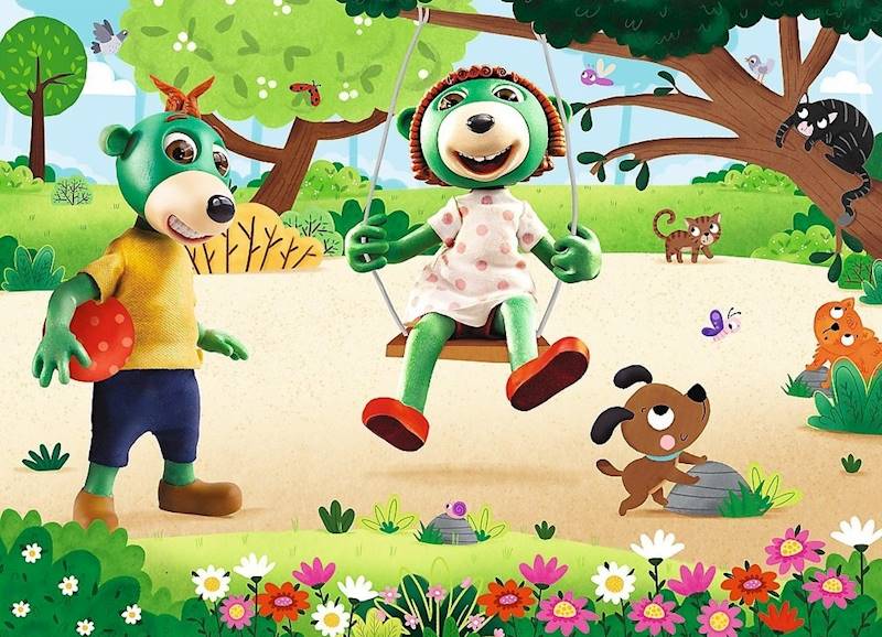 1542 Puzzle Mini Maxi 20 elementów Rodzina Treflików Dzień Treflików Trefl