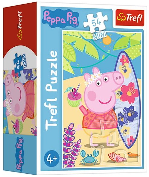 6269 Puzzle mini 54 elementy Świnka Peppa Wesoły dzień świnki Peppy Trefl 