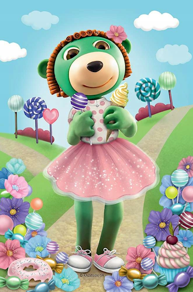 7518 Puzzle mini 54 elementy Wesoło Świat Treflików Trefliki Trefl 