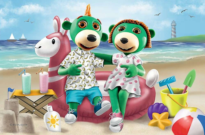 7532 Puzzle mini 54 elementy Wesoło Świat Treflików Trefliki Trefl 