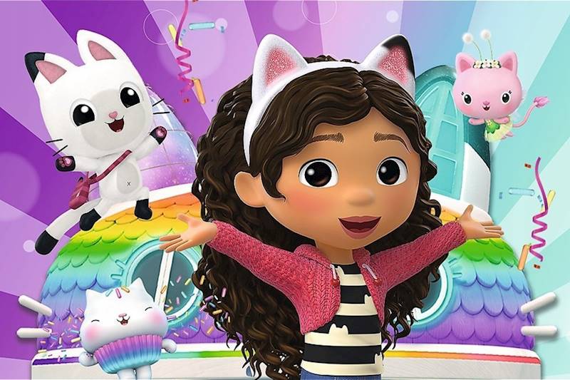 7747 Puzzle mini 54 elementy Z Gabi zawsze jest wesoło Koci Domek Gabi Trefl 