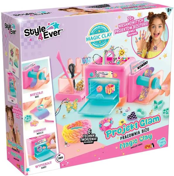 4675 Zestaw kreatywny Projekt Glam Pracownia Biżu Magic Clay