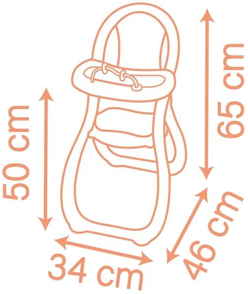 3880 SMOBY Baby Nurse Krzesełko Do Karmienia dla Lalek