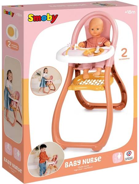 3880 SMOBY Baby Nurse Krzesełko Do Karmienia dla Lalek