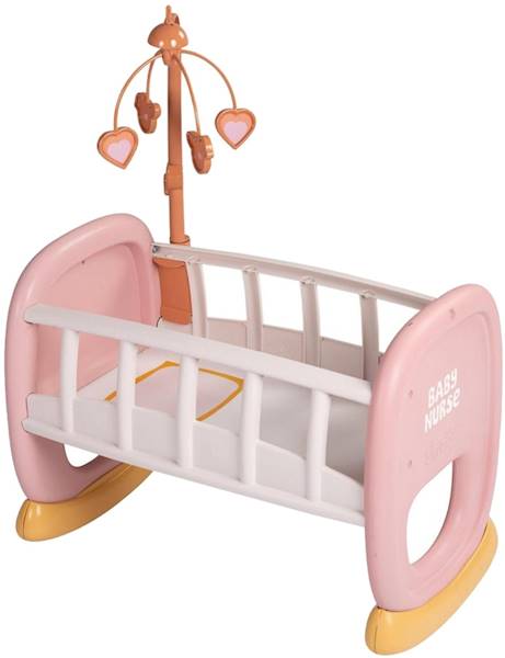 3903 SMOBY Baby Nurse Kołyska z karuzelką dla Lalki Łóżeczko