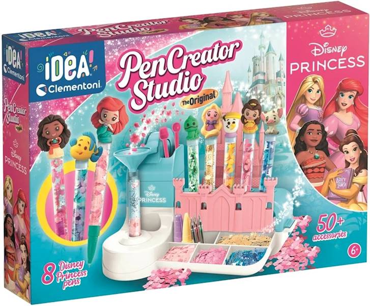 18210 Kreatywny zestaw Clementoni Idea Fabryka długopisów Księżniczki Disney 