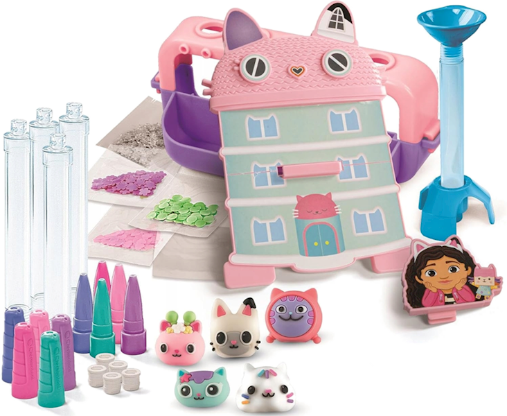 18214 Clementoni Idea zestaw kreatywny Fabryka długopisów Koci Domek Gabi