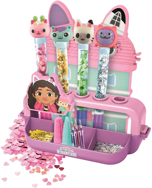 18214 Clementoni Idea zestaw kreatywny Fabryka długopisów Koci Domek Gabi