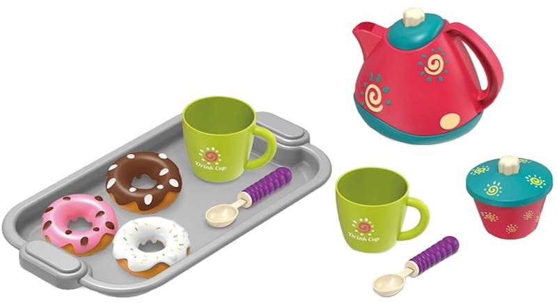 4969 Serwis do herbatki kawy zestaw naczyń filiżanki ciastka