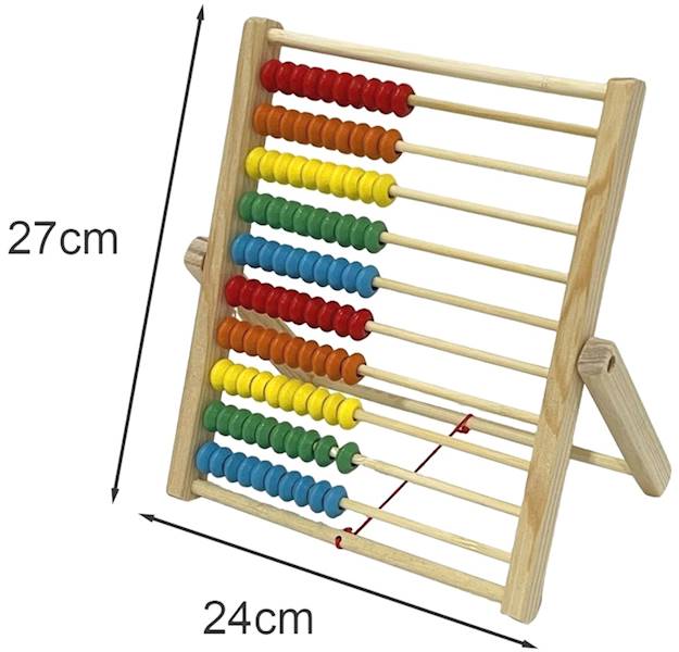 8684 Drewniane liczydło liczydełko edukacyjne nauka liczenia