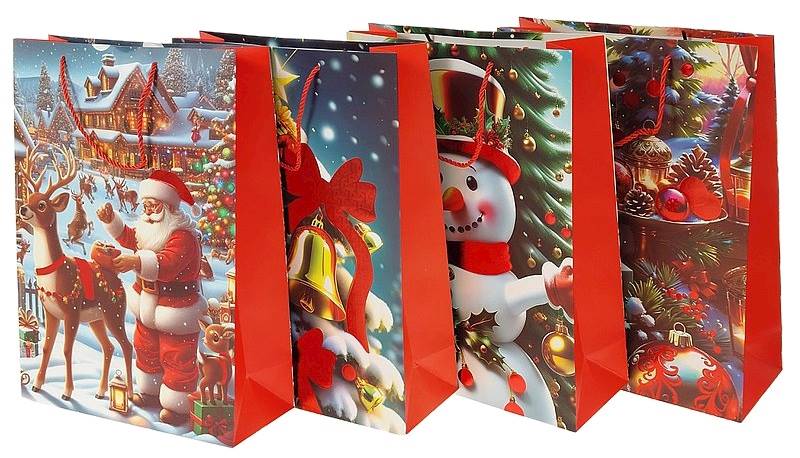 1963 Torba torebka prezentowa świąteczna Boże Narodzenie 41,5 x 30 x 12 cm 