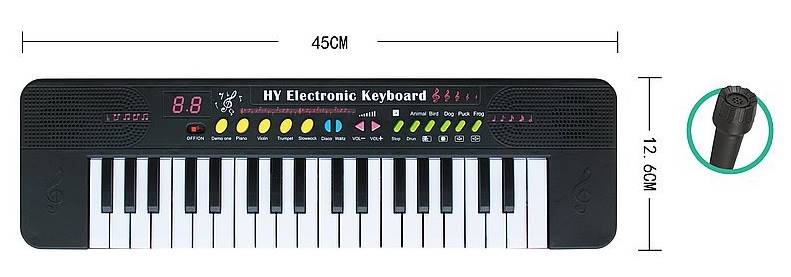 7248 Organki elektroniczne dla dzieci 37 klawiszy mikrofon keyboard 