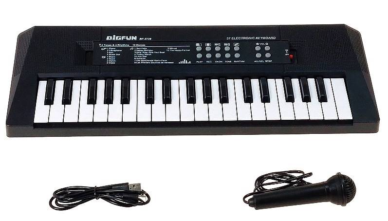 8498 Organki elektroniczne dla dzieci 37 klawiszy mikrofon USB keyboard