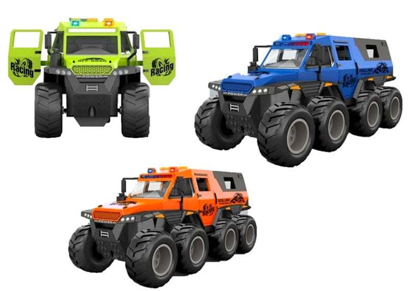 4563 Auto terenowe 6x6 z napędem – Pojazd z dźwiękiem i światłem
