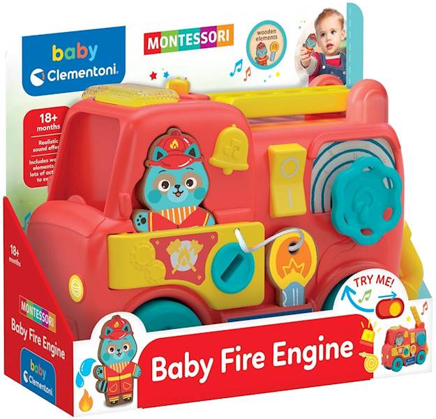 17595 Clementoni Baby Fire Engine Wóz Strażacki Interaktywny Montessori