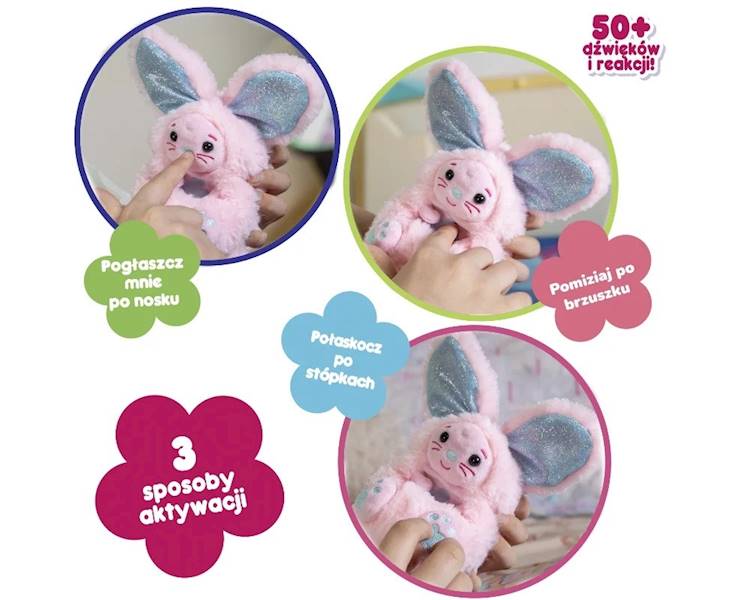 0073 Maskotka interaktywna Kulisie Króliczek Flora Epee 0073