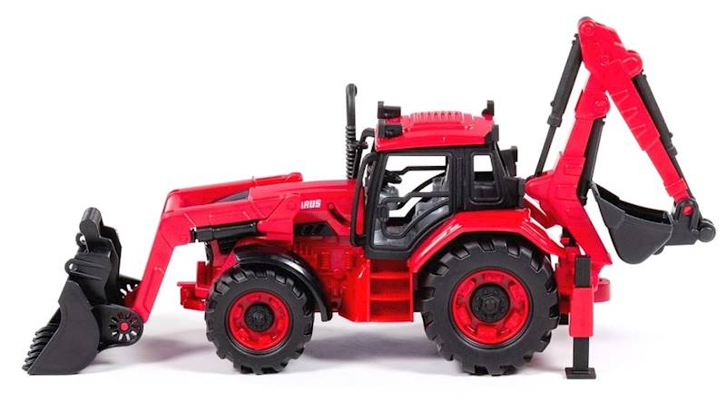91857 Traktor z turem i koparką – ciągnik budowlany ruchome elementy