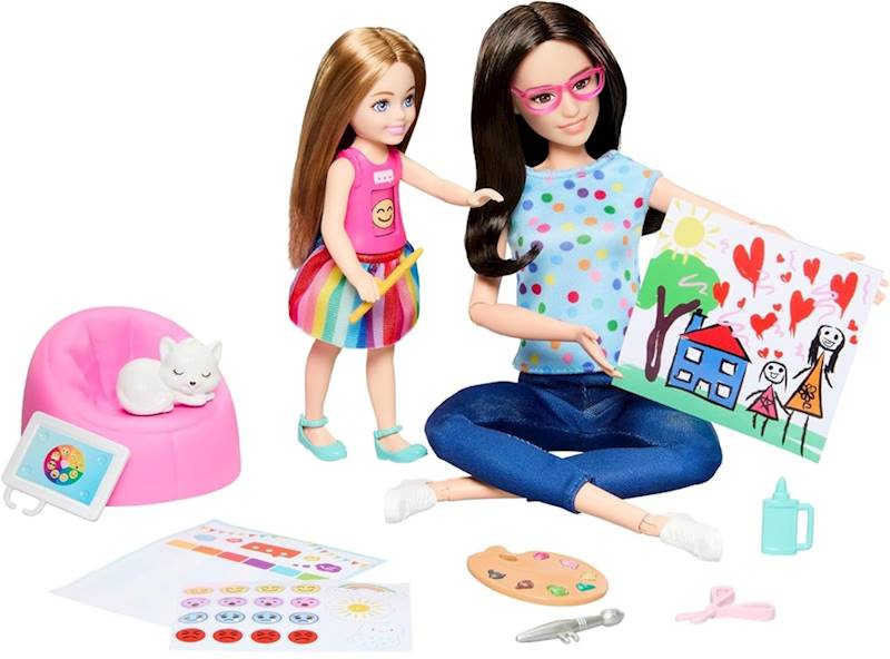 5888 Lalka Barbie You can be anything Arteterapia zestaw z 2 lalkami