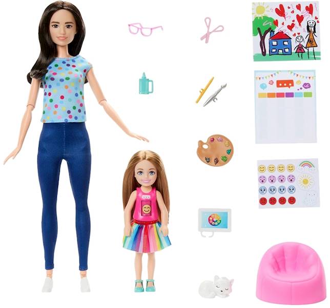 5888 Lalka Barbie You can be anything Arteterapia zestaw z 2 lalkami