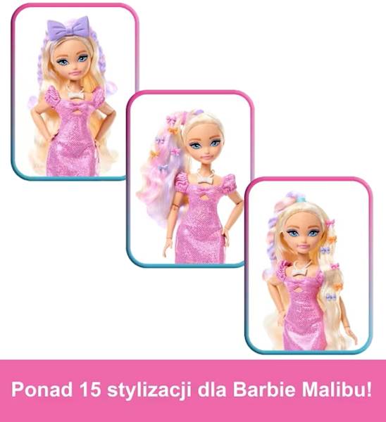 3280 Barbie Dream Besties lalka Malibu z akcesoriami Wyszykuj się ze mną