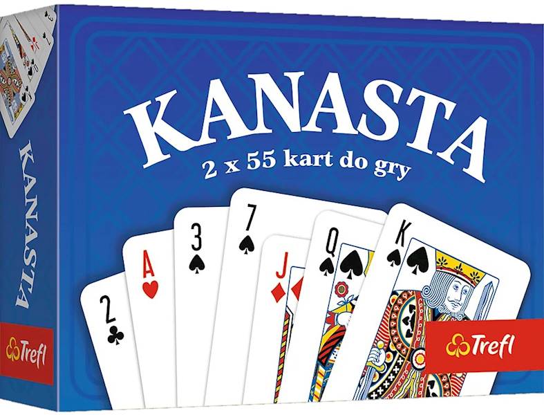 9185 Gra karciana Kanasta 2 x 55 kart do gry Trefl 