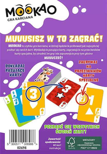 6986 Gra karciana MooKao szybka gra Trefl 