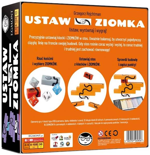 0806 Egmont Gra Zręcznościowa Ustaw Ziomka