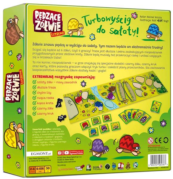 0387 Egmont Gra Planszowa Pędzące Żółwie Extreme
