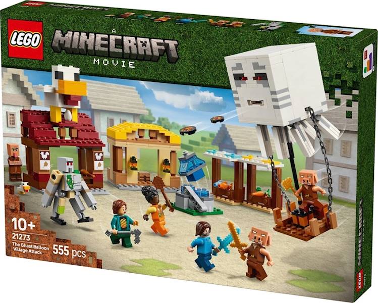 21273 LEGO Klocki Minecraft Atak balonowego Ghasta na wioskę 
