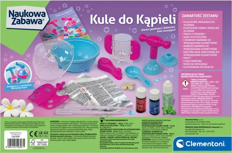 50397 Zestaw Clementoni Kule do kąpieli Naukowa zabawa