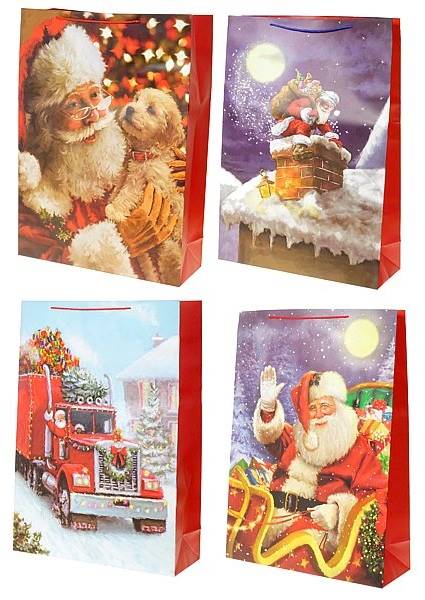 5500  Torba torebka prezentowa świąteczna Boże Narodzenie 72 x 51 x 18cm