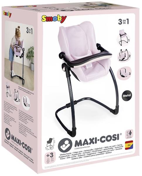 2429 Maxi Cosi 3w1 Krzesełko Do Karmienia Bujaczek Nosidełko Fotelik Dla Lalki