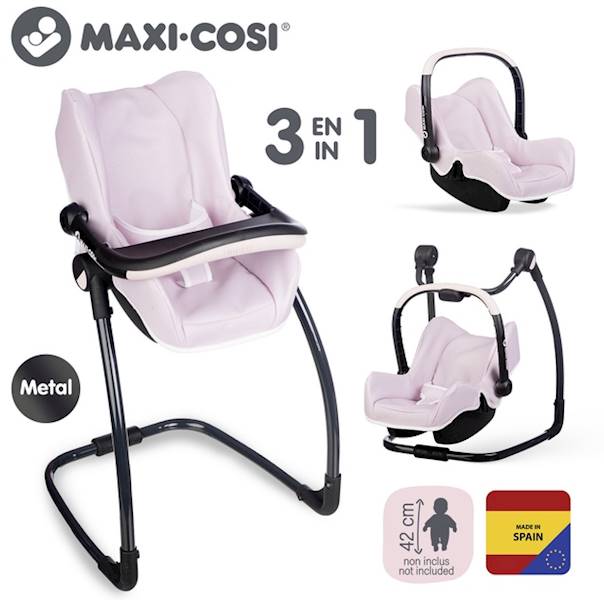 2429 Maxi Cosi 3w1 Krzesełko Do Karmienia Bujaczek Nosidełko Fotelik Dla Lalki