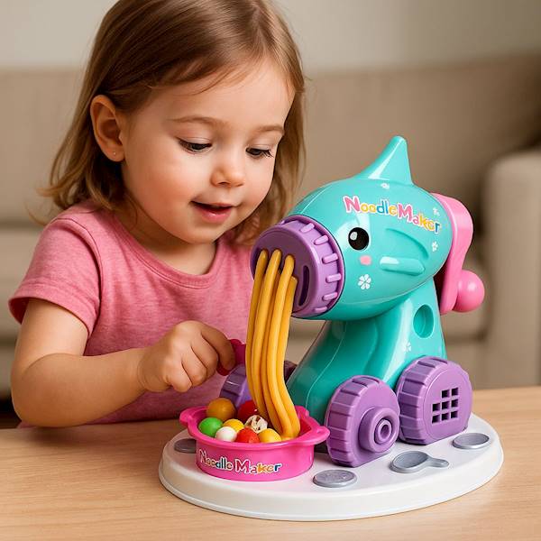 6722 Masa Plastyczna Maszynka Wyciskarka do Makaronu Zestaw TUBY
