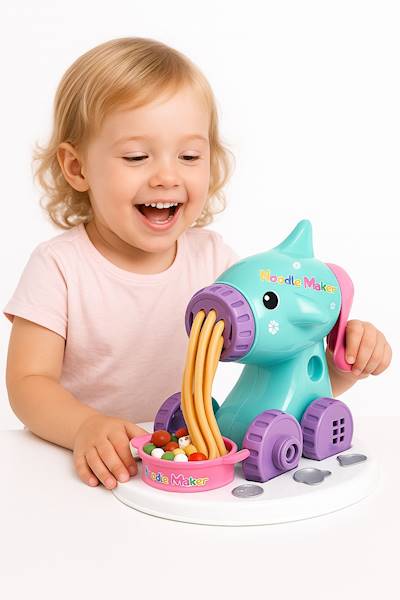 6722 Masa Plastyczna Maszynka Wyciskarka do Makaronu Zestaw TUBY