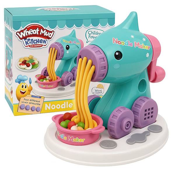 6722 Masa Plastyczna Maszynka Wyciskarka do Makaronu Zestaw TUBY