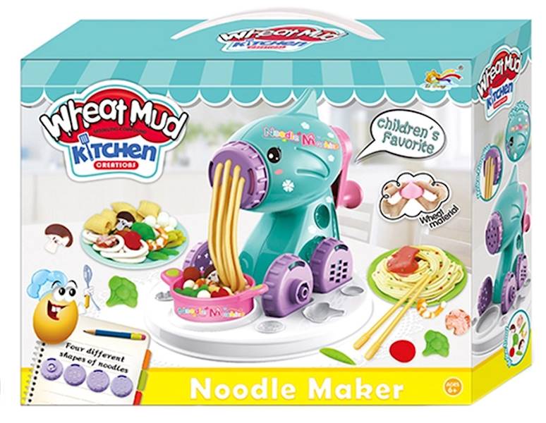 6722 Masa Plastyczna Maszynka Wyciskarka do Makaronu Zestaw TUBY