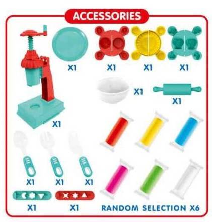 8035 Masa Plastyczna Maszynka Wyciskarka do Lodów Zestaw TUBY 