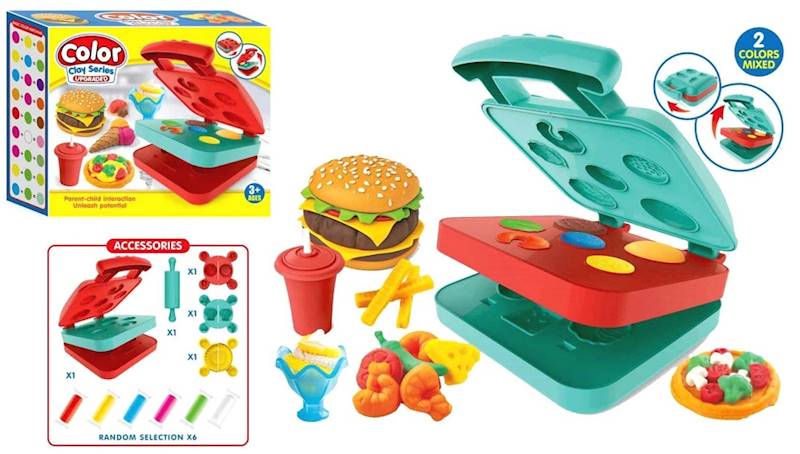 8042 Masa Plastyczna Waflownica Prasa Foremki Kreatywne Gotowanie Zestaw