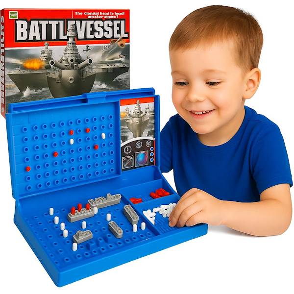 5697 Gra planszowa Bitwa Morska Statki Okręty Strategiczna gra rodzinna