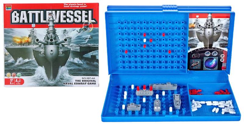 5697 Gra planszowa Bitwa Morska Statki Okręty Strategiczna gra rodzinna