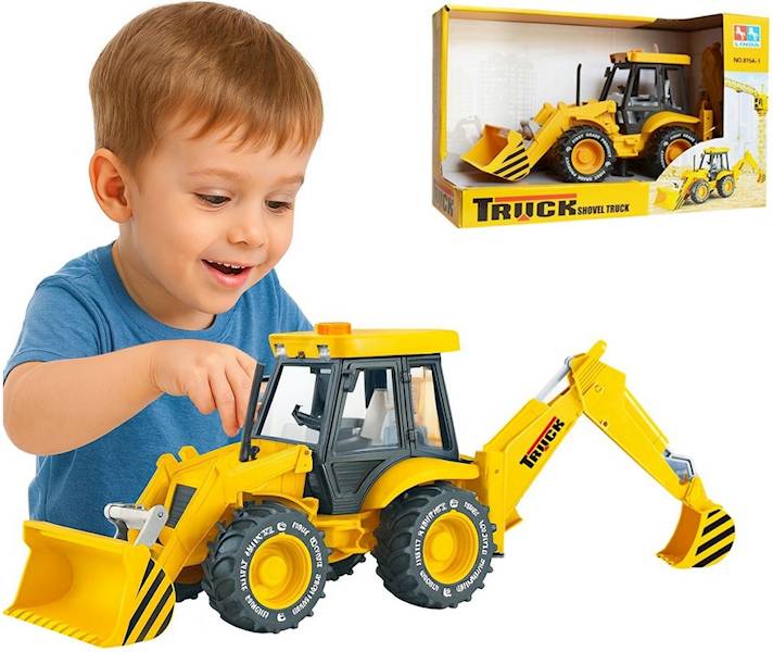 9522 Koparko-Ładowarka 30 cm z Ruchomym Ramieniem Pojazd Budowlany