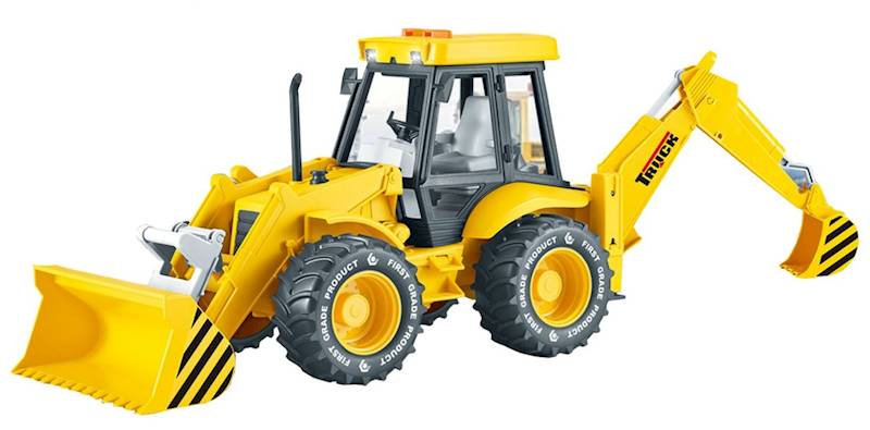 9522 Koparko-Ładowarka 30 cm z Ruchomym Ramieniem Pojazd Budowlany