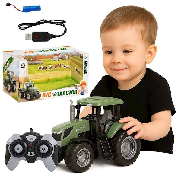 0700 Traktor Zdalnie Sterowany R/C Duży Traktor na Pilota + Akumulator USB