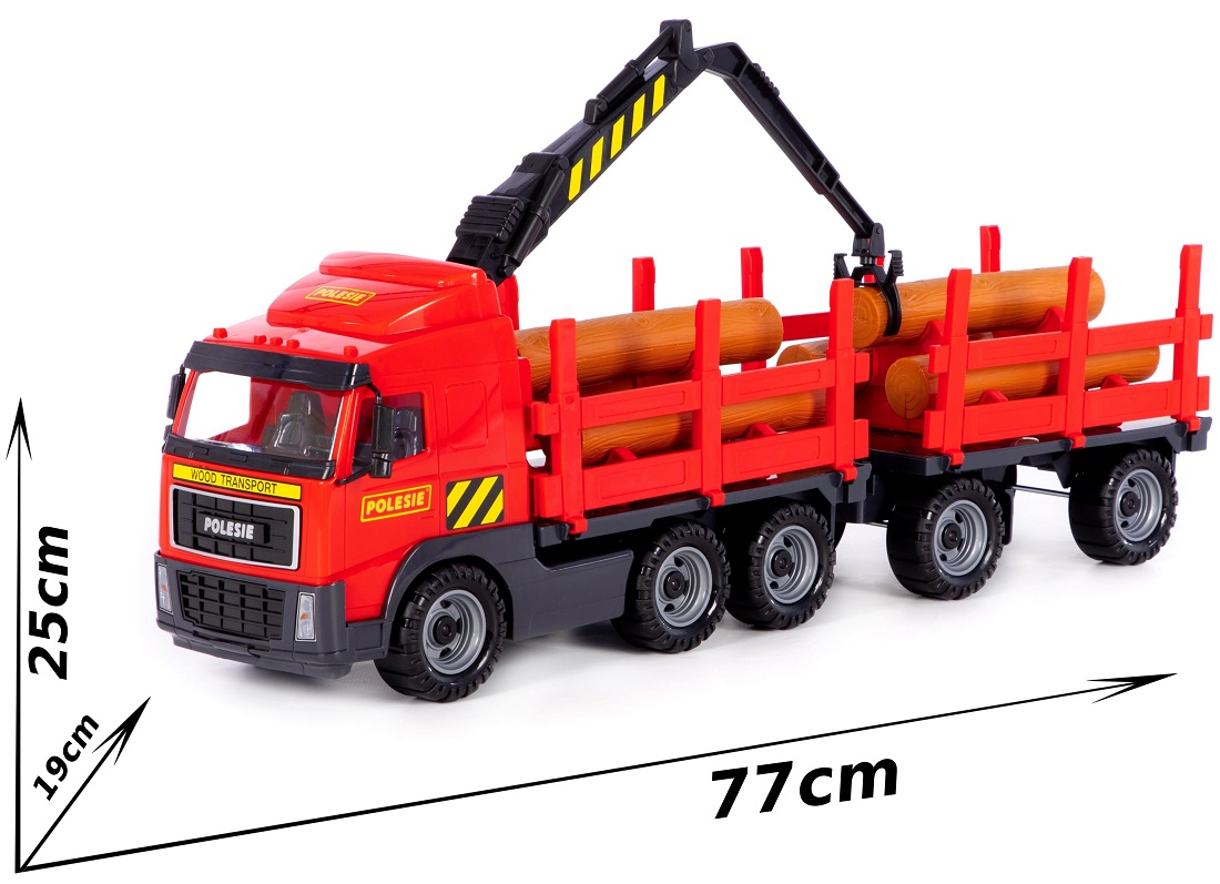 77cm Wielki Tir Dźwig Przyczepa z drewnem Transporter do przewozu dłużycy